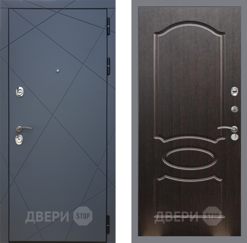 Входная металлическая Дверь Рекс (REX) 13 Силк Титан FL-128 Венге светлый в Балашихе