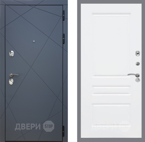 Входная металлическая Дверь Рекс (REX) 13 Силк Титан FL-243 Силк Сноу в Балашихе