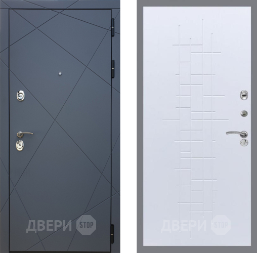Входная металлическая Дверь Рекс (REX) 13 Силк Титан FL-289 Белый ясень в Балашихе