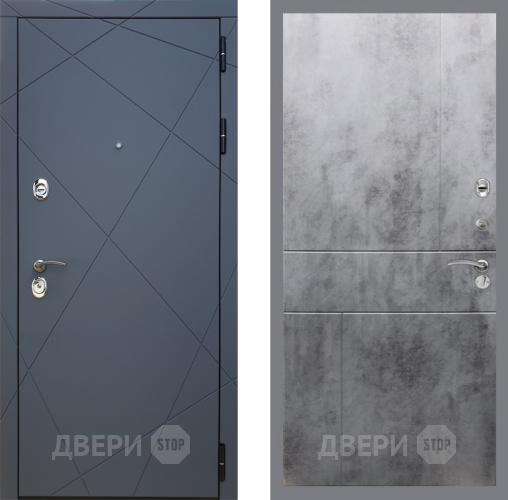 Входная металлическая Дверь Рекс (REX) 13 Силк Титан FL-290 Бетон темный в Балашихе
