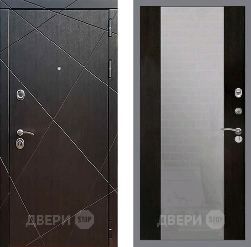 Входная металлическая Дверь Рекс (REX) 13 Венге СБ-16 Зеркало Венге в Балашихе
