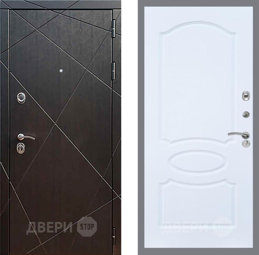 Входная металлическая Дверь Рекс (REX) 13 Венге FL-128 Силк Сноу в Балашихе