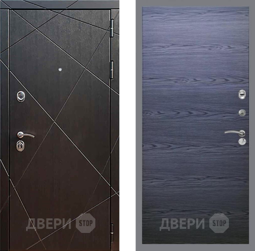 Входная металлическая Дверь Рекс (REX) 13 Венге GL Дуб тангенальный черный в Балашихе