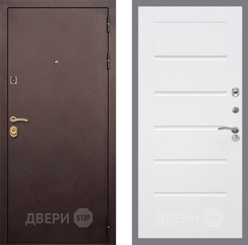 Входная металлическая Дверь Рекс (REX) Лайт 3К Сити Белый ясень в Балашихе