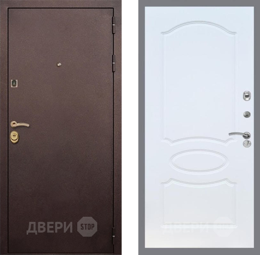 Входная металлическая Дверь Рекс (REX) Лайт 3К FL-128 Белый ясень в Балашихе