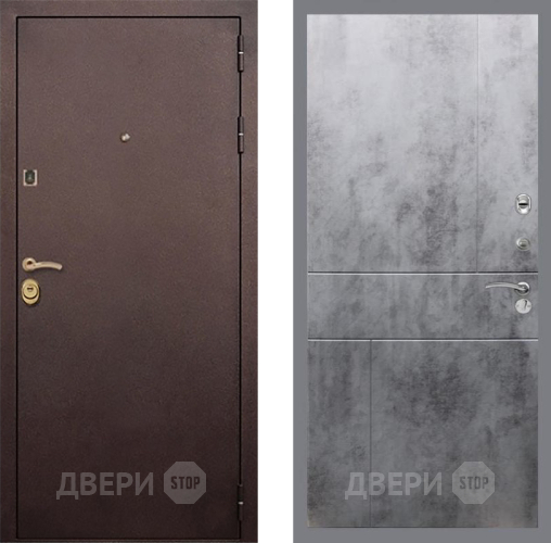 Входная металлическая Дверь Рекс (REX) Лайт 3К FL-290 Бетон темный в Балашихе