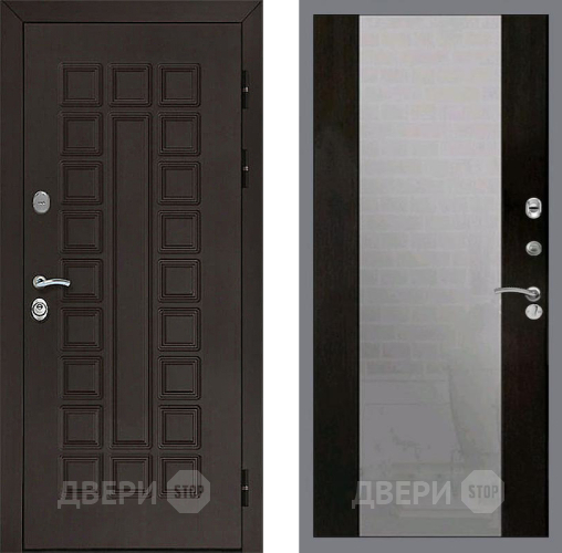 Входная металлическая Дверь Рекс (REX) Сенатор 3К СБ-16 Зеркало Венге в Балашихе