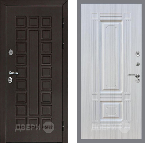Входная металлическая Дверь Рекс (REX) Сенатор 3К FL-2 Сандал белый в Балашихе