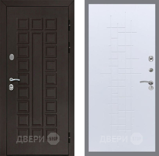 Входная металлическая Дверь Рекс (REX) Сенатор 3К FL-289 Белый ясень в Балашихе