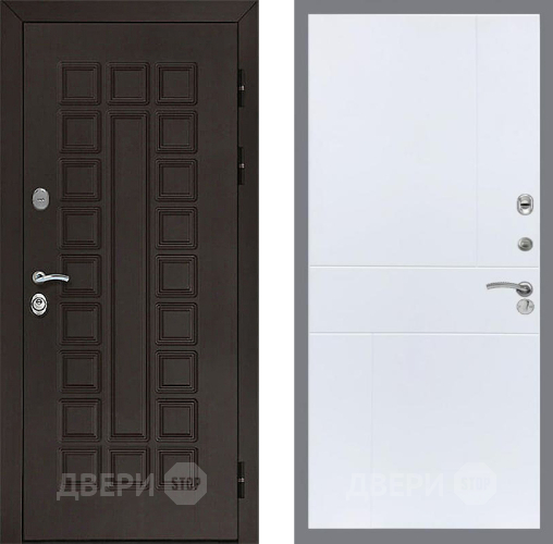 Входная металлическая Дверь Рекс (REX) Сенатор 3К FL-290 Силк Сноу в Балашихе
