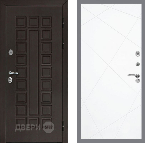 Входная металлическая Дверь Рекс (REX) Сенатор 3К FL-291 Силк Сноу в Балашихе