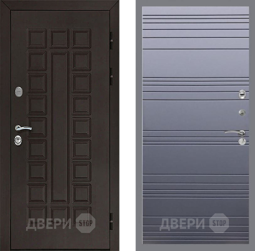 Входная металлическая Дверь Рекс (REX) Сенатор 3К Line Силк титан в Балашихе