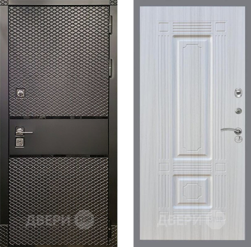 Входная металлическая Дверь Рекс (REX) 15 Черный Кварц FL-2 Сандал белый в Балашихе