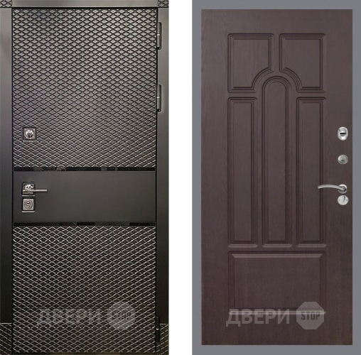 Входная металлическая Дверь Рекс (REX) 15 Черный Кварц FL-58 Венге в Балашихе
