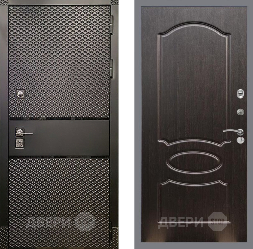 Входная металлическая Дверь Рекс (REX) 15 Черный Кварц FL-128 Венге светлый в Балашихе