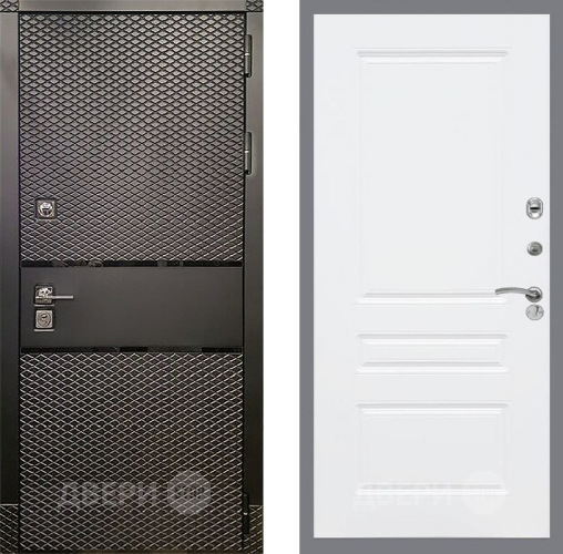 Входная металлическая Дверь Рекс (REX) 15 Черный Кварц FL-243 Силк Сноу в Балашихе