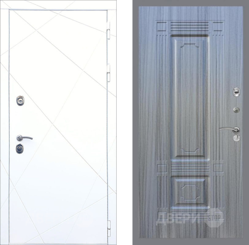 Входная металлическая Дверь Рекс (REX) 13 Силк Сноу FL-2 Сандал грей в Балашихе