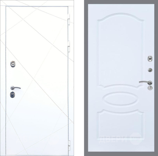 Входная металлическая Дверь Рекс (REX) 13 Силк Сноу FL-128 Силк Сноу в Балашихе