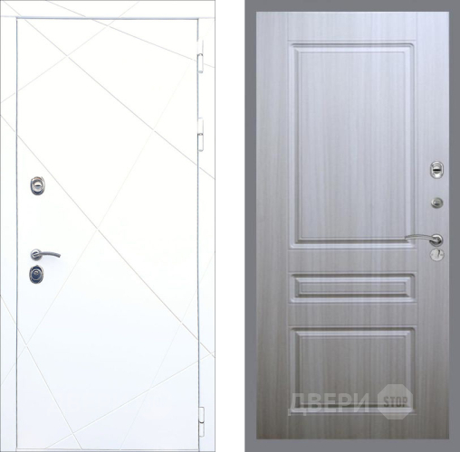 Входная металлическая Дверь Рекс (REX) 13 Силк Сноу FL-243 Сандал белый в Балашихе