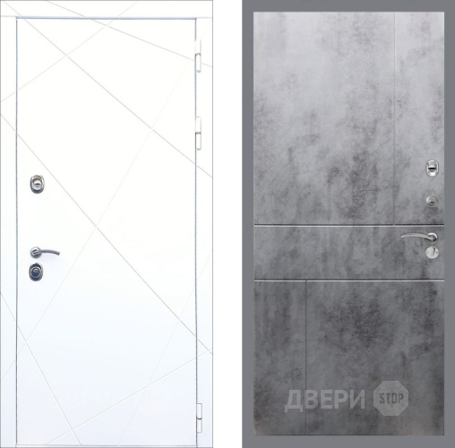 Входная металлическая Дверь Рекс (REX) 13 Силк Сноу FL-290 Бетон темный в Балашихе