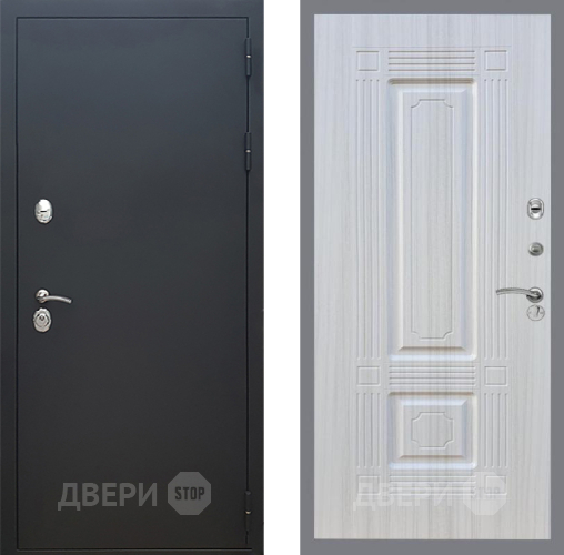 Входная металлическая Дверь Рекс (REX) 5 Черный Муар FL-2 Сандал белый в Балашихе