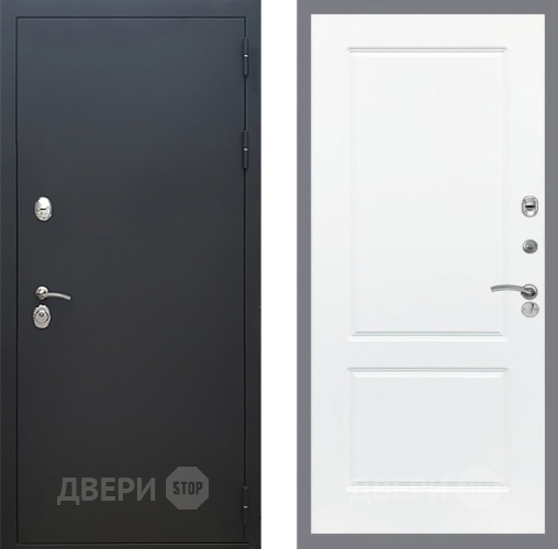 Входная металлическая Дверь Рекс (REX) 5 Черный Муар FL-117 Силк Сноу в Балашихе