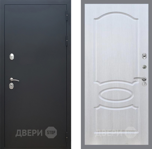 Входная металлическая Дверь Рекс (REX) 5 Черный Муар FL-128 Лиственница беж в Балашихе