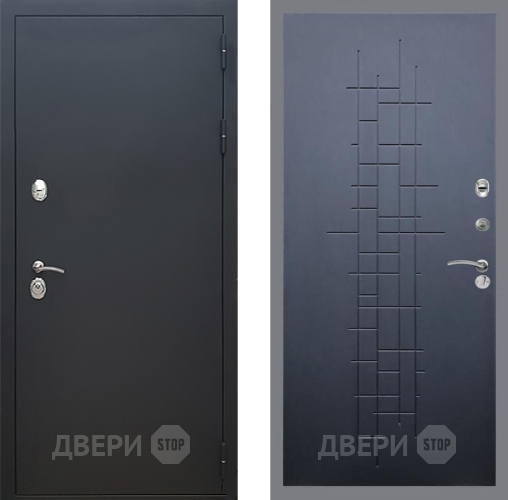 Входная металлическая Дверь Рекс (REX) 5 Черный Муар FL-289 Ясень черный в Балашихе
