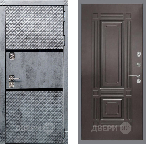 Входная металлическая Дверь Рекс (REX) 15 Бетон Темный FL-2 Венге в Балашихе