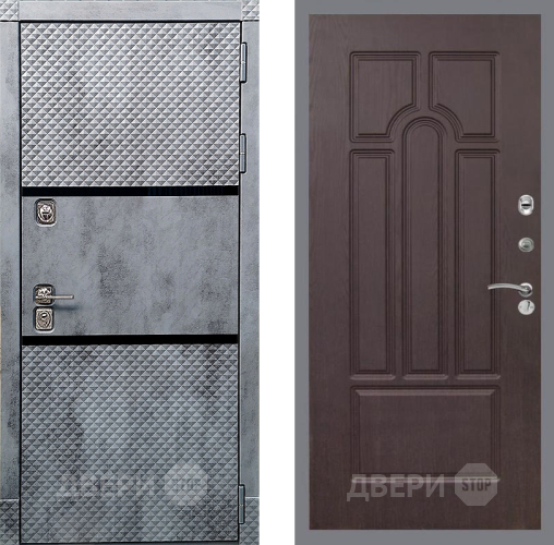 Входная металлическая Дверь Рекс (REX) 15 Бетон Темный FL-58 Венге в Балашихе