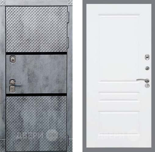 Входная металлическая Дверь Рекс (REX) 15 Бетон Темный FL-243 Силк Сноу в Балашихе