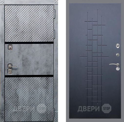 Входная металлическая Дверь Рекс (REX) 15 Бетон Темный FL-289 Ясень черный в Балашихе