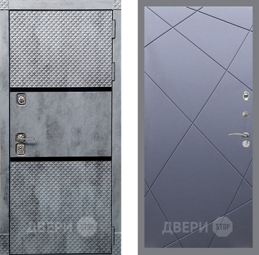Входная металлическая Дверь Рекс (REX) 15 Бетон Темный FL-291 Силк титан в Балашихе