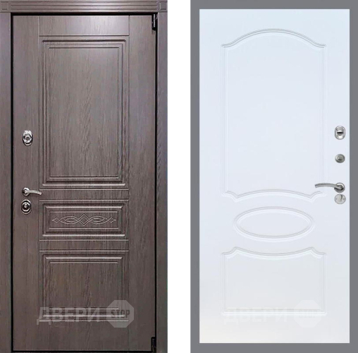 Входная металлическая Дверь Рекс (REX) Премиум-S FL-128 Белый ясень в Балашихе