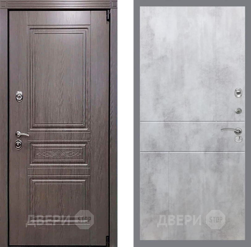 Входная металлическая Дверь Рекс (REX) Премиум-S FL-290 Бетон светлый в Балашихе