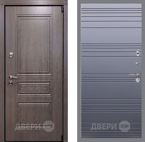 Входная металлическая Дверь Рекс (REX) Премиум-S Line Силк титан в Балашихе