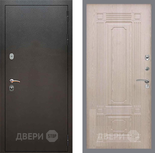 Входная металлическая Дверь Рекс (REX) 5 Серебро Антик FL-2 Беленый дуб в Балашихе