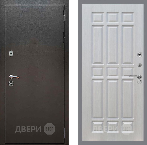 Входная металлическая Дверь Рекс (REX) 5 Серебро Антик FL-33 Лиственница беж в Балашихе