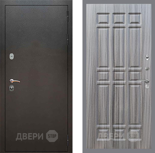 Входная металлическая Дверь Рекс (REX) 5 Серебро Антик FL-33 Сандал грей в Балашихе