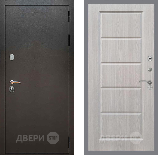 Входная металлическая Дверь Рекс (REX) 5 Серебро Антик FL-39 Беленый дуб в Балашихе