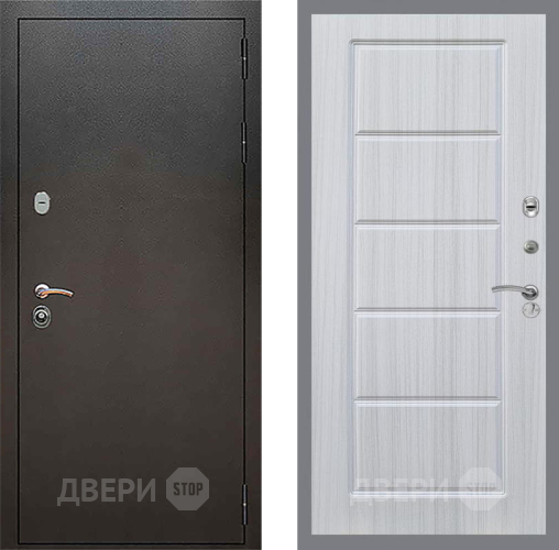 Входная металлическая Дверь Рекс (REX) 5 Серебро Антик FL-39 Сандал белый в Балашихе