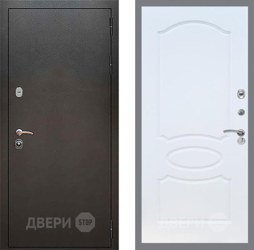 Дверь Рекс (REX) 5 Серебро Антик FL-128 Белый ясень в Балашихе