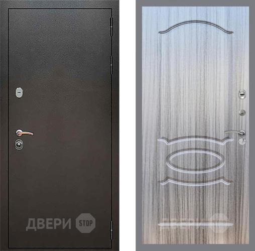 Входная металлическая Дверь Рекс (REX) 5 Серебро Антик FL-128 Сандал грей в Балашихе