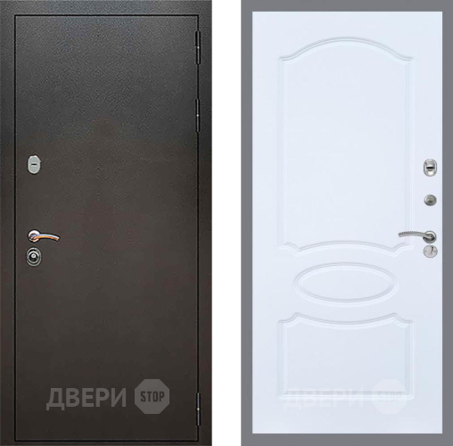 Входная металлическая Дверь Рекс (REX) 5 Серебро Антик FL-128 Силк Сноу в Балашихе