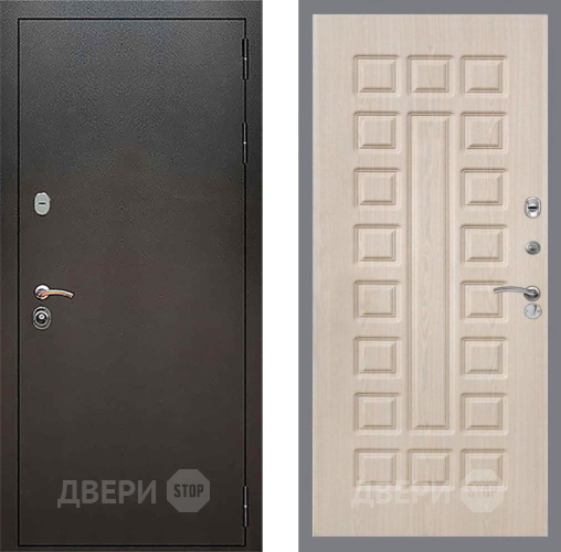 Входная металлическая Дверь Рекс (REX) 5 Серебро Антик FL-183 Беленый дуб в Балашихе