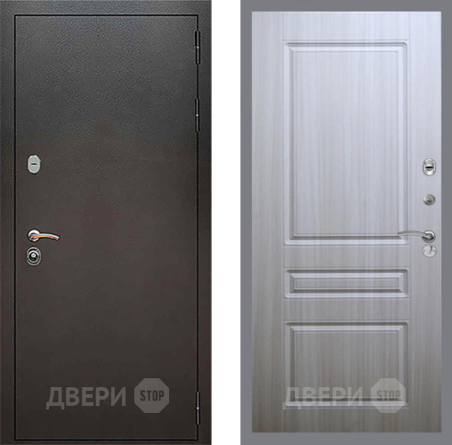 Входная металлическая Дверь Рекс (REX) 5 Серебро Антик FL-243 Сандал белый в Балашихе
