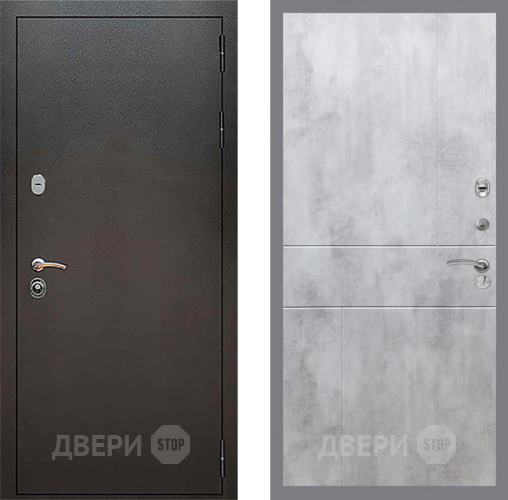 Дверь Рекс (REX) 5 Серебро Антик FL-290 Бетон светлый в Балашихе
