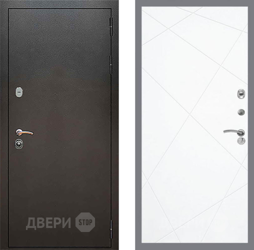 Входная металлическая Дверь Рекс (REX) 5 Серебро Антик FL-291 Силк Сноу в Балашихе