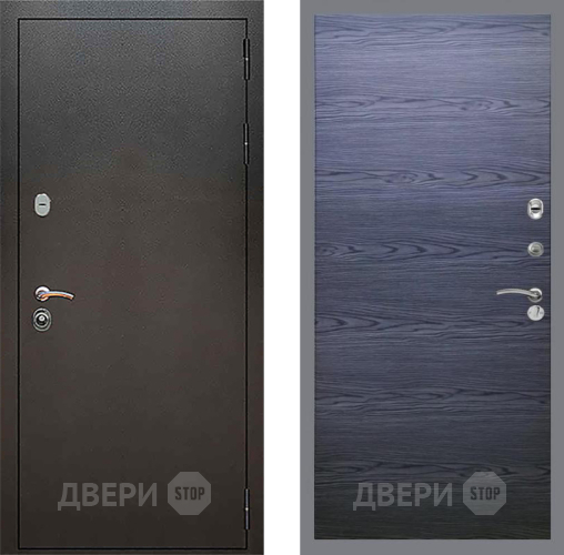 Входная металлическая Дверь Рекс (REX) 5 Серебро Антик GL Дуб тангенальный черный в Балашихе
