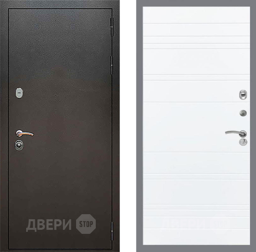 Входная металлическая Дверь Рекс (REX) 5 Серебро Антик Line Силк Сноу в Балашихе